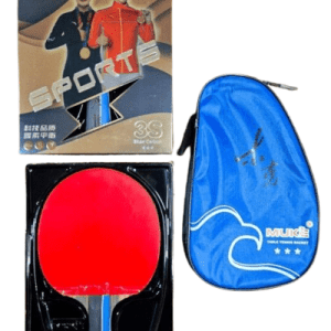 راکت پینگ پنگ ۲ ستاره کربن دار میوک (MUKE) به همراه کاور و جعبه