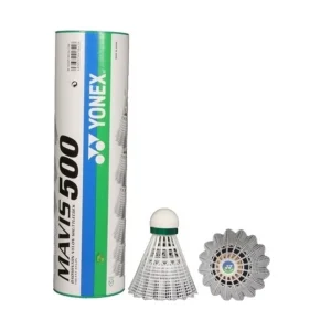 توپ بدمینتون یونکس نایلونی مدل 500 MAVIS - بسته ۶ عددی