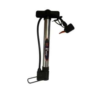 تلمبه باد دستی آلومینیومی پامپ استیل به همراه پایه و سوزن توپ