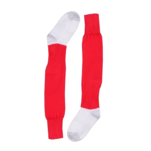 جوراب فوتبال پسرانه ساق بلند ورزشی – سایز ۲۸ تا ۴۰ – بسته دو عددی با جنس الیاف نخی