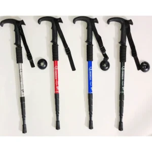 عصای کوهنوردی Enerjia مدل ANTISHOCK – آلومینیومی سبک با دسته پلاستیکی و قابلیت ضربه‌گیر