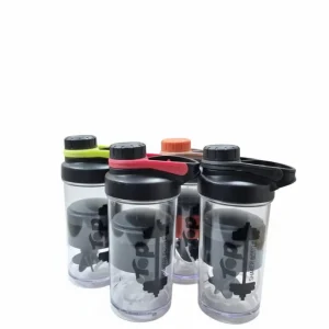 شیکر طبقاتی شیشه‌ای با دستگیره و درب پیچی – گنجایش ۵۰۰ میلی‌لیتر