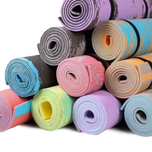 زیرانداز یوگا ( مت ) ایرانی فوم فشرده با ضخامت ۸ میلیمتر – ضد حساسیت و آنتی باکتریال – طرح ابر و بادی – کاور دار