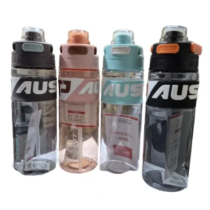 قمقمه Motion شفاف با درب قفل دار پیچی و دستگیره نگهدارنده – گنجایش ۱ لیتر