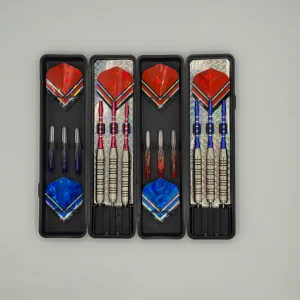 تیر دارت استیل 22 گرمی – حرفه‌ای، سوزن فولادی اعلا، همراه با شفت و فلایت یدکی