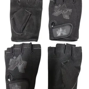 دستکش بدنسازی نیمه انگشتی زنانه VALEO – رویه کتان تنفس‌پذیر، کف جیر