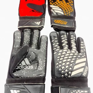 دستکش دروازه‌بانی آدیداس (Adidas) مدل Predator فنردار | سایز 8 (گریپ‌دار با مچ‌بند چسبی)