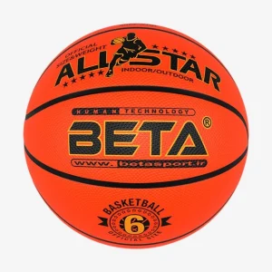 توپ بسکتبال لاستیکی بتا (Beta) سایز 6 - وزن ۶۲۰ گرم (مخصوص آسفالت)