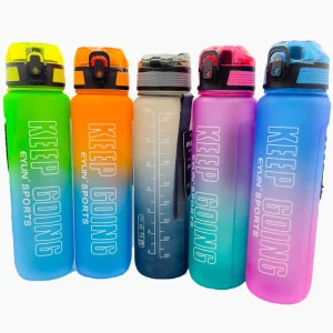 قمقمه ورزشی ایون (EYUN) مدل 156 طرح Keep Going ظرفیت 1000 میلی‌لیتر (بند دار)