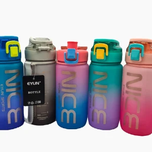 قمقمه ورزشی ایون (EYUN) مدل NICE ظرفیت 550 میلی لیتر | درب قفل‌دار + بند دستی (کد 565)