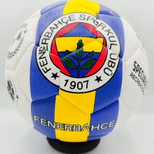 توپ فوتبال سایز ۵ طرح تیم فنرباغچه (Fenerbahçe) | دوختی با رویه چرم برزنتی