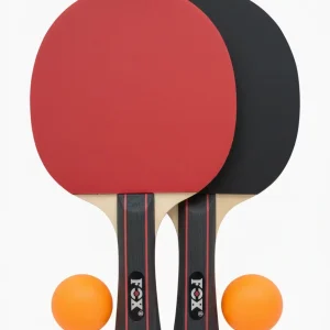 ست راکت پینگ پنگ جفتی فوکس (Fox) ۴ ستاره همراه با ۲ عدد توپ