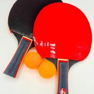 ست راکت پینگ پنگ کلو (KELO) مدل ۳ ستاره (بسته ۲ عددی به همراه توپ)