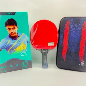 راکت پینگ پنگ لوکی (LOKI) مدل ۴ ستاره کربن سری Wang Hao با کیف