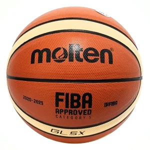 توپ بسکتبال مولتن مدل GL5X طرح ساده سایز 5 (چرمی - ۶۲۰ گرم) | وارداتی - پرسی