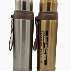 فلاسک استیل اسپرت (SPORTS) ظرفیت ۷۵۰ میلی‌لیتر - بند دار و دوجداره