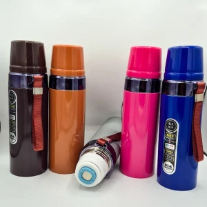 فلاسک استیل ۵۰۰ میلی‌لیتر (نیم لیتری) - دوجداره وکیوم با درب لیوانی