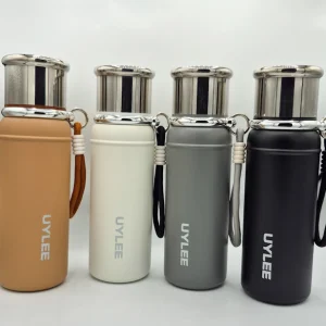 فلاسک استیل UYLEE مدل مات ظرفیت ۶۰۰ میلی‌لیتر - بند دار