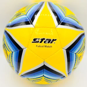 توپ فوتسال استار (Star) مدل SB375 طرح ستاره‌ای | سایز 4 دوختی و تنبل (زرد)
