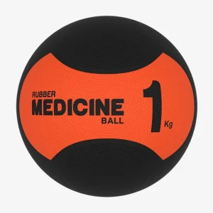 توپ مدیسن بال 1 کیلوگرمی لاستیکی مناسب تمرینات آمادگی جسمانی و بدنسازی