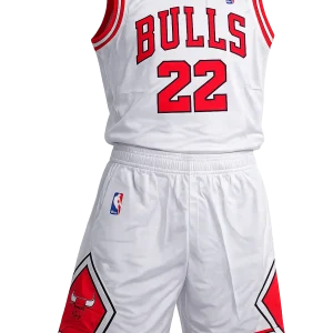 ست ورزشی بسکتبالی مردانه شیکاگو بولز Bulls 22 سفید | مدل گیبسون (Gibson)