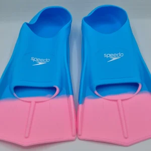 فین شنا قدرتی اسپیدو (Speedo) طرح آبی صورتی | سایز M | سیلیکون نرم و منعطف