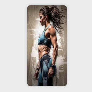 حوله ورزشی طرح Athlete Power | حوله بدنسازی زنانه با کیفیت بالا 120×60