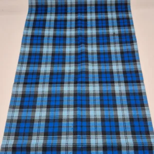اسکارف ورزشی نخی طرح چهارخانه آبی و مشکی | دستمال سر و گردن مدل کلاسیک Plaid