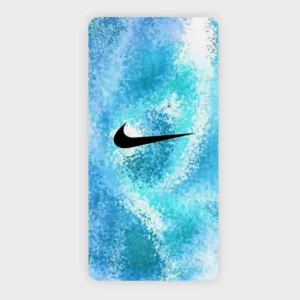 حوله ورزشی نایکی طرح آبرنگی آبی | حوله فیتنس مینیمال Nike 120×60