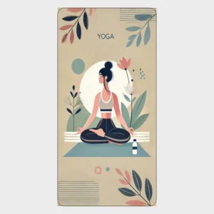 حوله یوگا طرح Zen Yoga | حوله باشگاهی مینیمال مخصوص مدیتیشن 120×60