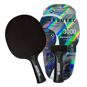 راکت پینگپنگ Donic Schildkröt CarboTec 3000 | سلطان سرعت و قدرت با ۵۰% کربن و فناوری QRC