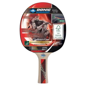 راکت پینگ‌پنگ Donic Schildkröt مدل Legends 600 FSC | دسته ارگونومیک ERGO با اسفنج ۱.۸ میلی‌متری