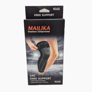 زانوبند کشی MAILIKA کد 626 | مدل تک‌چسب با تکنولوژی Seamless Compression جهت حمایت داینامیک