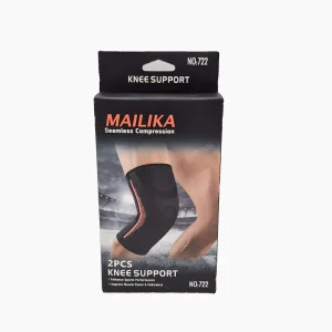 زانوبند کشی MAILIKA کد 722 | بسته ۲ عددی با تکنولوژی Seamless Compression جهت حمایت روزانه